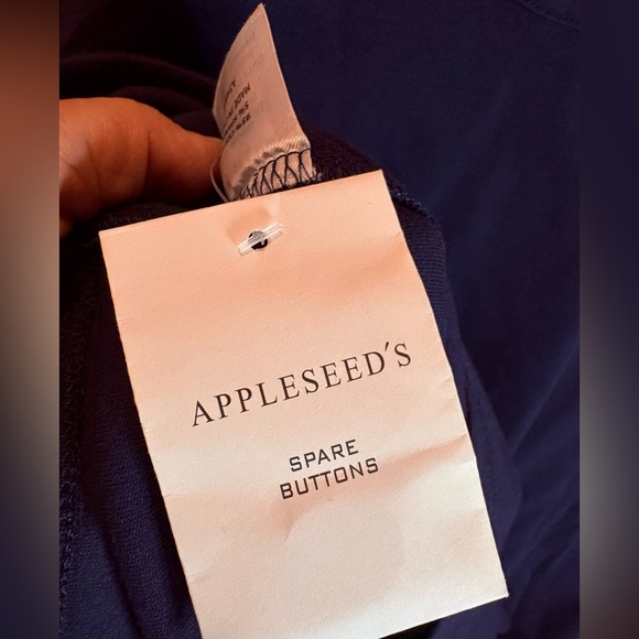 Appleseed’s Cotton Women's Navy Cardigan Sweater - Picture 8 of 9